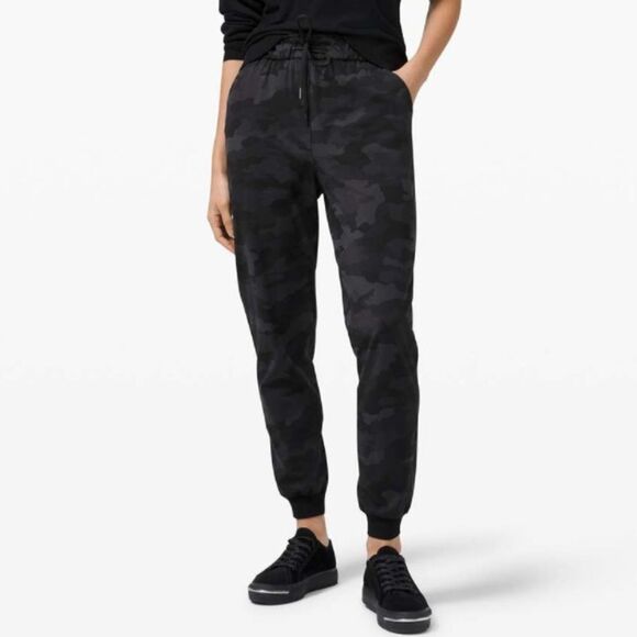 lululemon athletica Pants - LULULEMON Stretch High-Rise Jogger Full Length Black 365 Camo Deep Coal Multi 2
